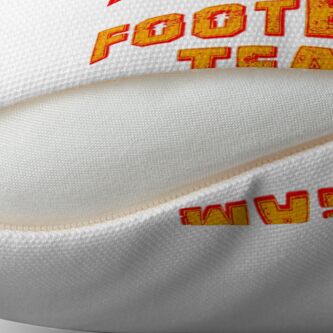 Alternate view of Kansas city football team est 1960 chiefs jersey Throw Pillow