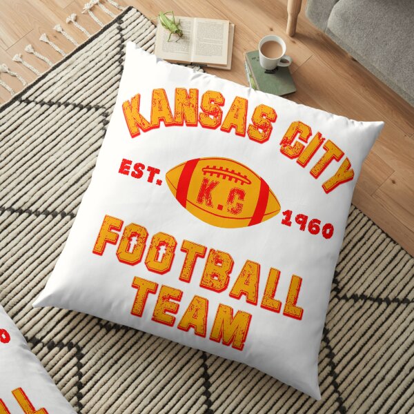 Kansas city football team est 1960 chiefs jersey Floor Pillow