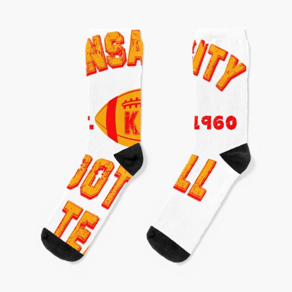 Kansas city football team est 1960 chiefs jersey Socks