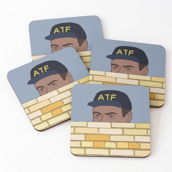 Item preview, ATF Guy Fence Peeking - Meme, Gun Rights designed and sold by SpaceDogLaika.