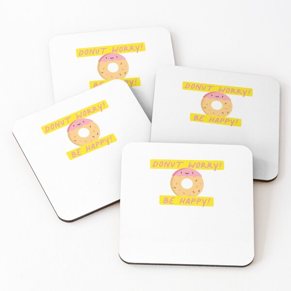 Item preview, Donut Worry Be Happy Pun Motivate designed and sold by sharedipmemes.