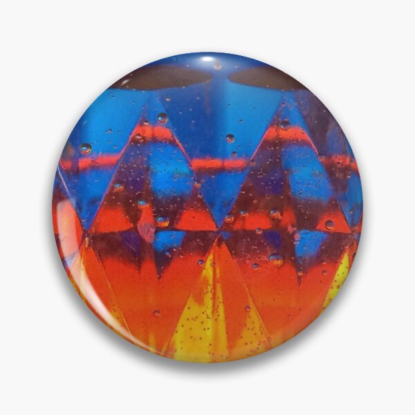 Item preview, Abstract Orange and Blue Triangles designed and sold by AestheticNerd15.