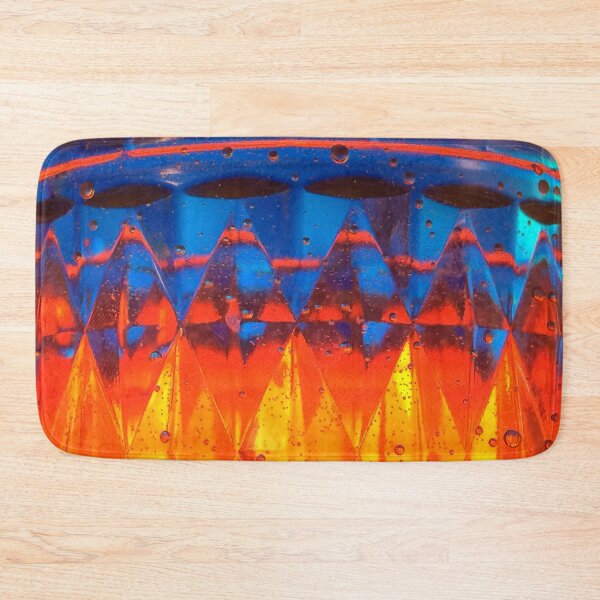 Item preview, Abstract Orange and Blue Triangles designed and sold by AestheticNerd15.