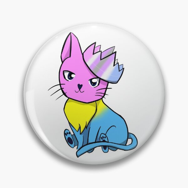Item preview, Pansexual Intergender Pride Cat designed and sold by LunarDoodles.