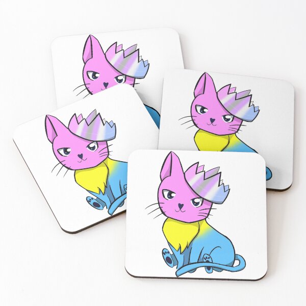 Item preview, Pansexual Intergender Pride Cat designed and sold by LunarDoodles.