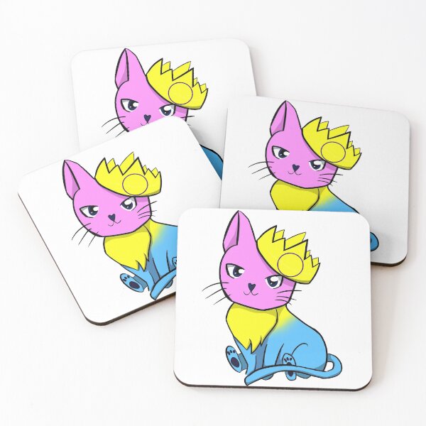 Item preview, Pansexual Intersex Pride Cat designed and sold by LunarDoodles.