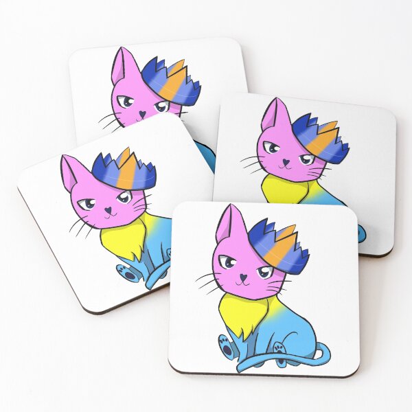 Item preview, Pansexual Multigender Pride Cat designed and sold by LunarDoodles.