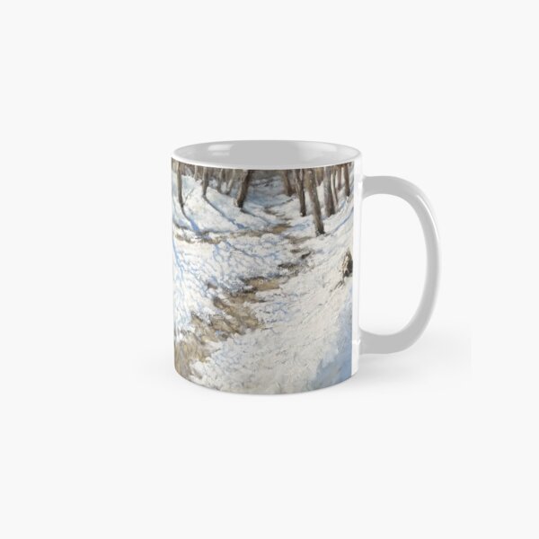 Snowy Path - Fine Art, Painting Classic Mug