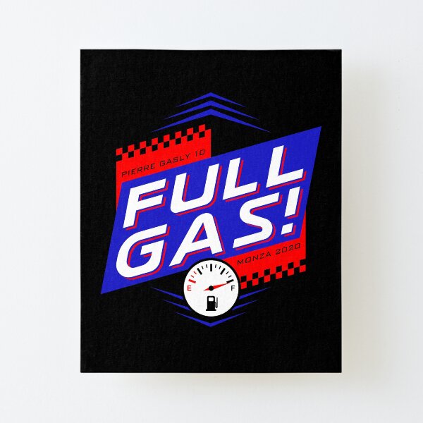 "FULL GAS! PIERRE GASLY (2)" Mounted Print for Sale by eggoitz8