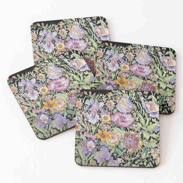 Item preview, Floral on Black designed and sold by fishtower.