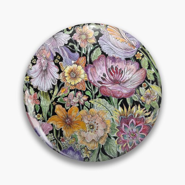 Item preview, Floral on Black designed and sold by fishtower.
