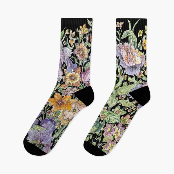 Item preview, Floral on Black designed and sold by fishtower.