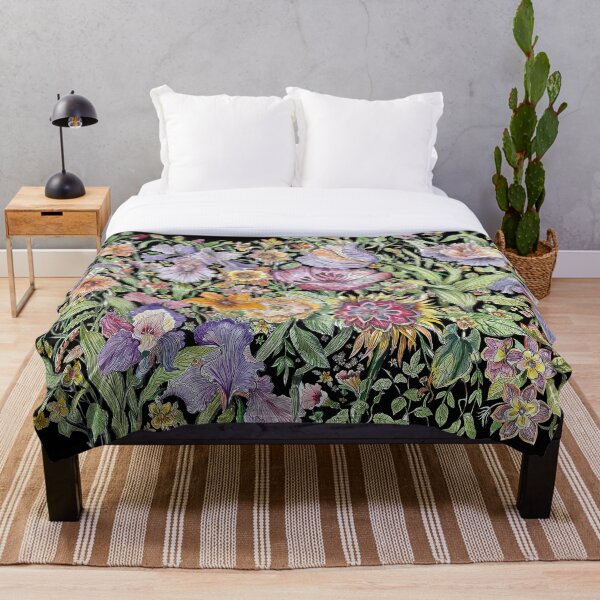 Item preview, Floral on Black designed and sold by fishtower.