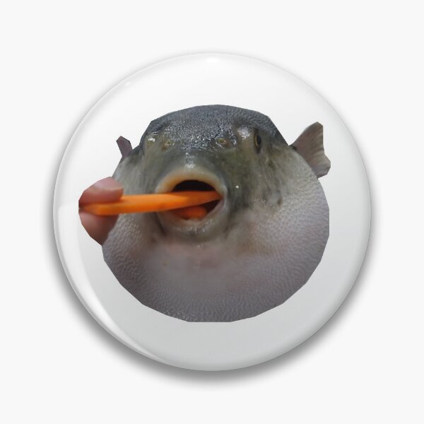 Item preview, pufferfish eating carrot designed and sold by plabfish.