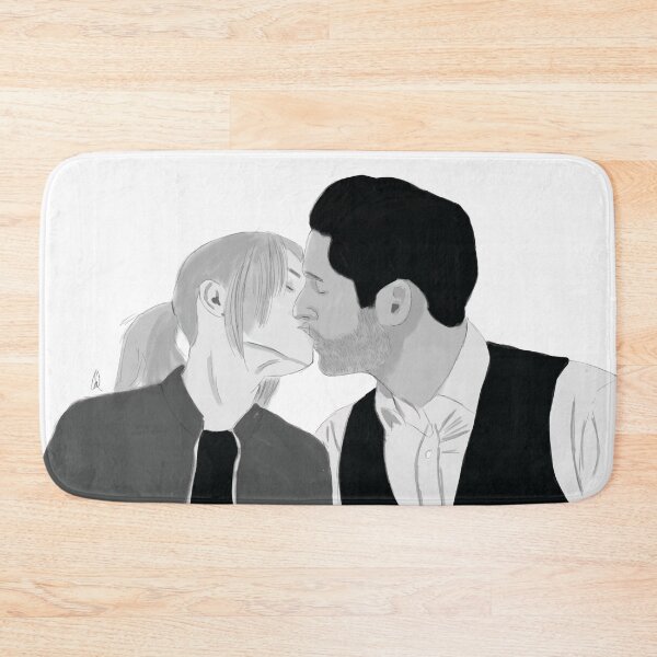 Item preview, Lucifer Morningstar Chloe decker deckerstar kiss sketch designed and sold by calamity02.