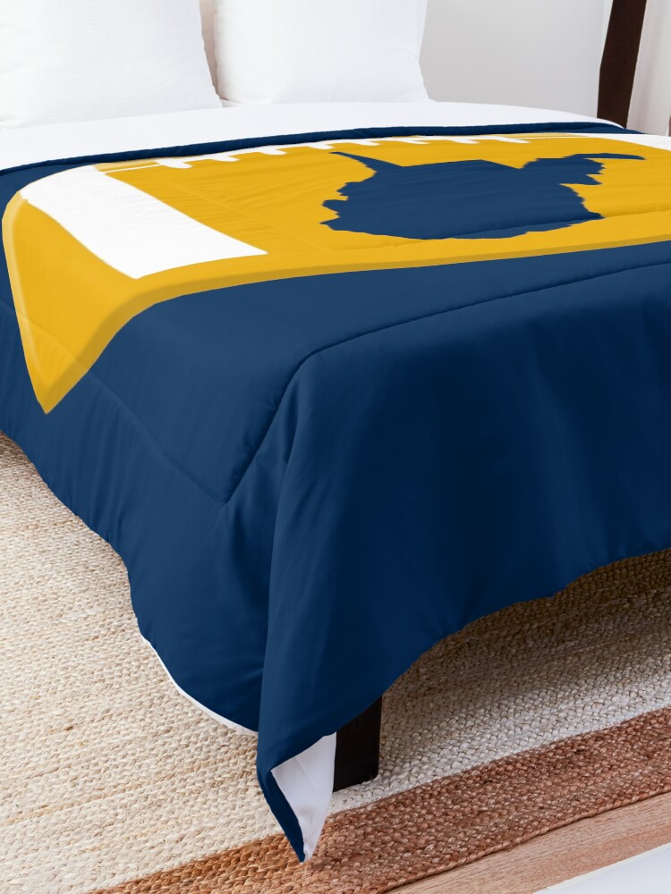 Alternate view of West Virginia Football State Map WV Shirts Stickers Comforter