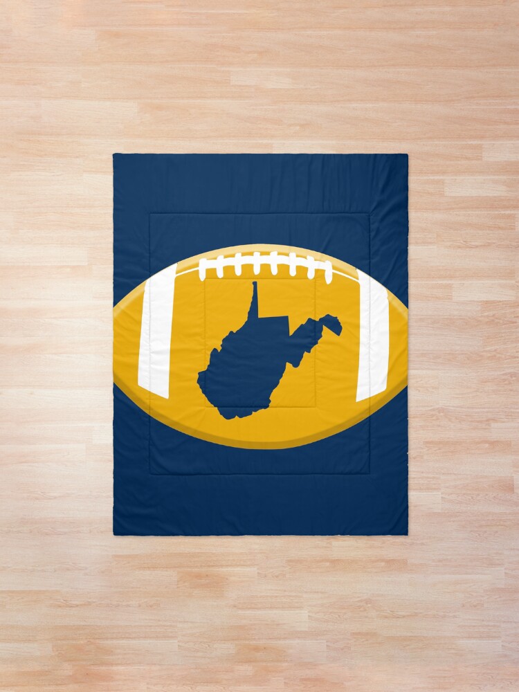 Alternate view of West Virginia Football State Map WV Shirts Stickers Comforter
