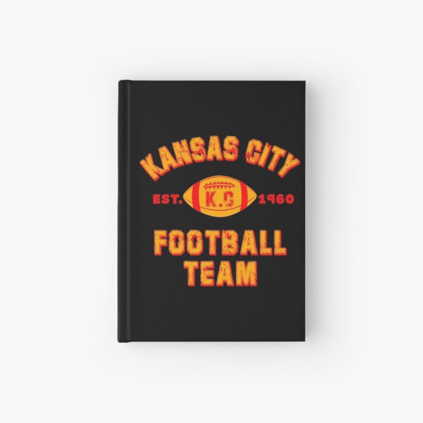 Kansas city football team est 1960 chiefs jersey Hardcover Journal