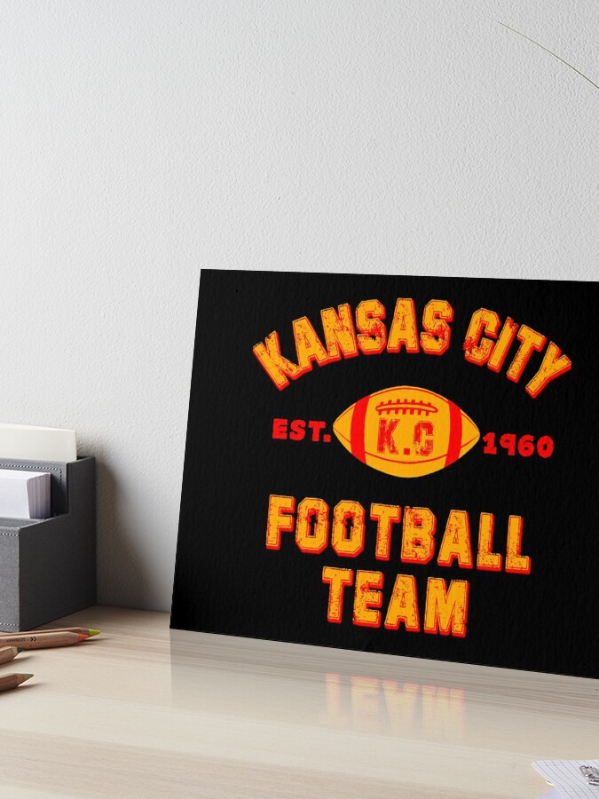 Kansas city football team est 1960 chiefs jersey Poster for Sale by  GoodyLeo