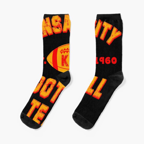 Kansas city football team est 1960 chiefs jersey Socks