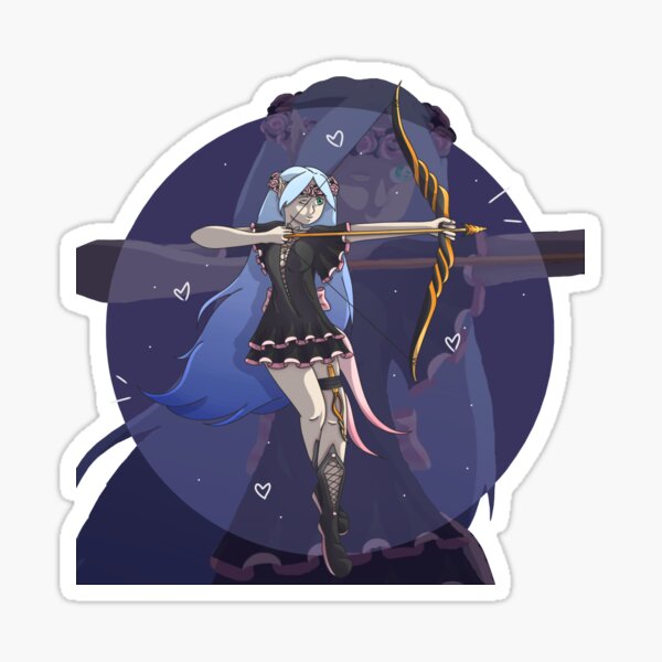 Archery Girl Sticker