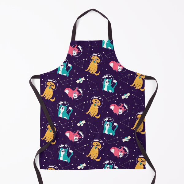 Item preview, Outer Space Pattern Cute Pets Floating on the Galaxy designed and sold by ShareYourFaith.