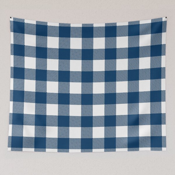 Item preview, Dark Blue and White Buffalo Check designed and sold by beezymurphy.