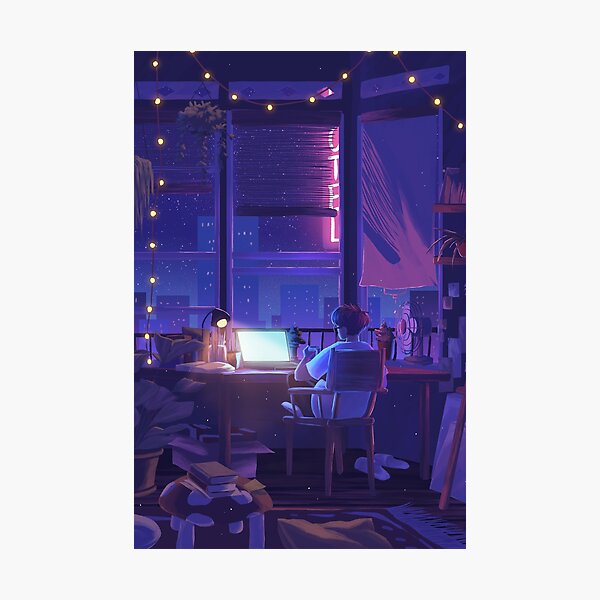 all these late nights Photographic Print