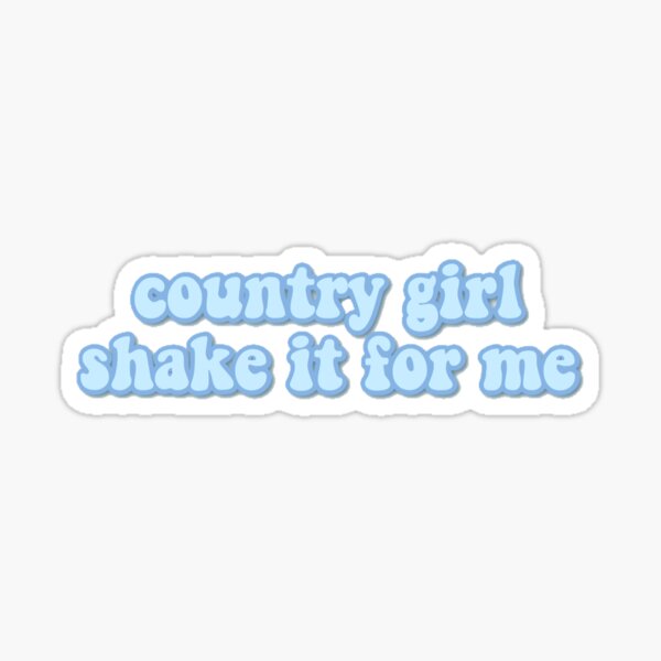 Luke Bryan Country Girl Sticker