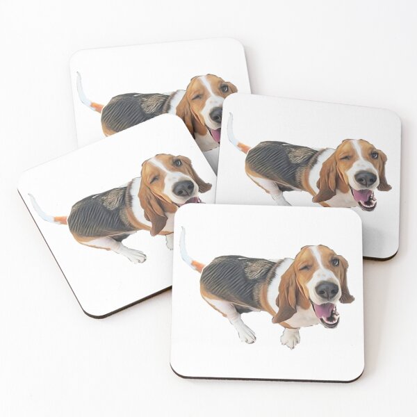 Item preview, Winking Basset designed and sold by ProtanDesign.
