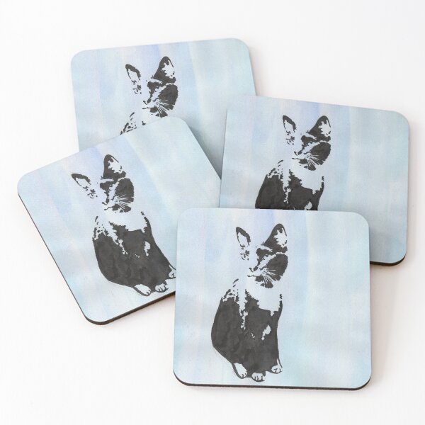 Item preview, Gato de esmoquin pensativo designed and sold by INKconceivable.