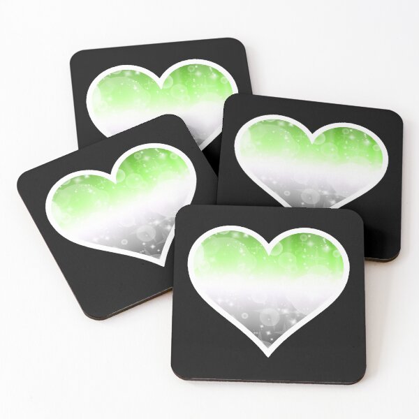 Item preview, Aromantic Pride Sparkle Heart designed and sold by Bumblefuzzies.