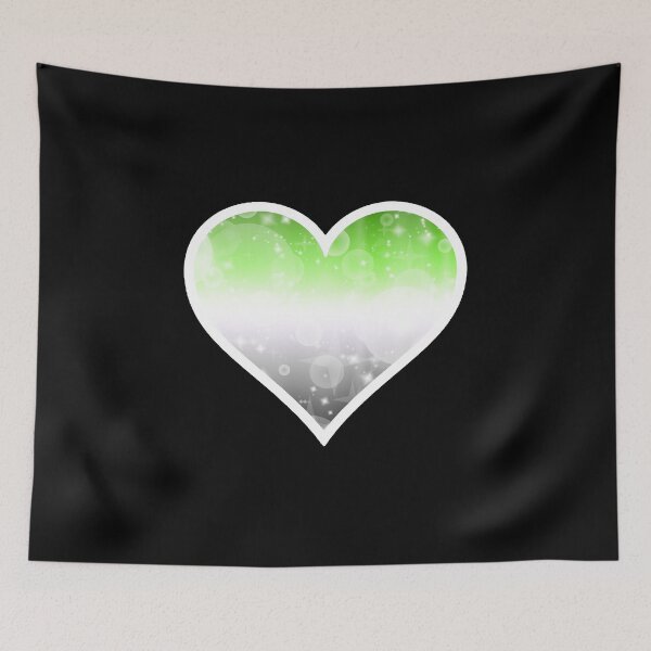 Item preview, Aromantic Pride Sparkle Heart designed and sold by Bumblefuzzies.