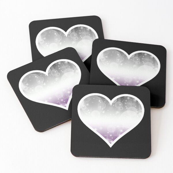 Item preview, Asexual Pride Sparkle Heart designed and sold by Bumblefuzzies.