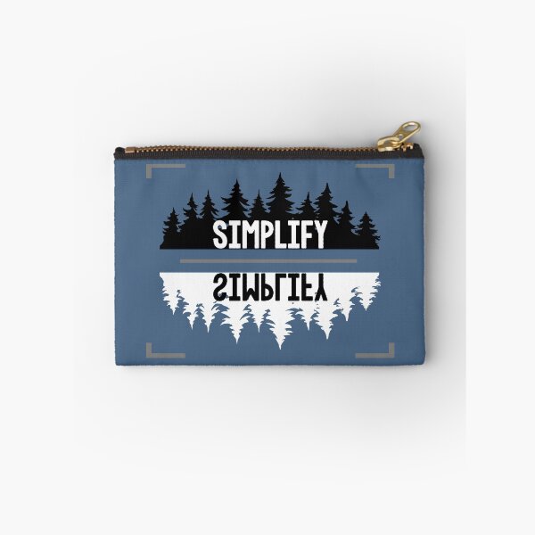 Item preview, Simplify - BREATHE, to ENJOY - Not all who wander are lost - Forest landscape tree viewfinder typography  designed and sold by originalsusie.