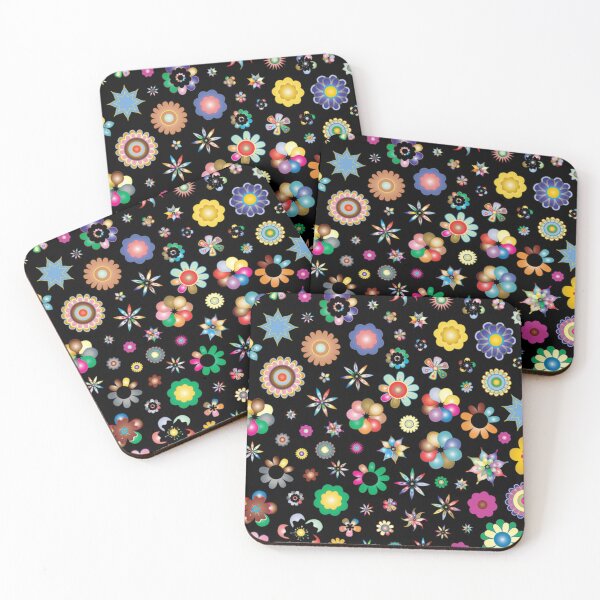 Item preview, Magic geometric flours rainbow color lovely teen design pattern. designed and sold by farhatkhanfir.