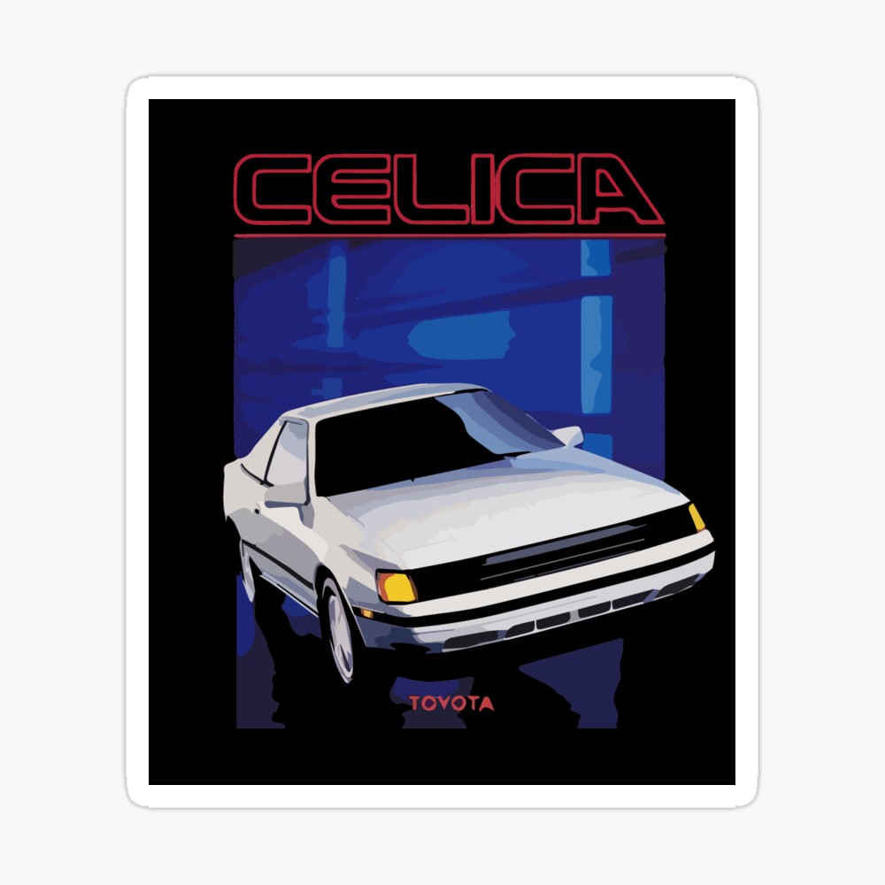 1987 Celica Poster By Fromthe8tees Redbubble