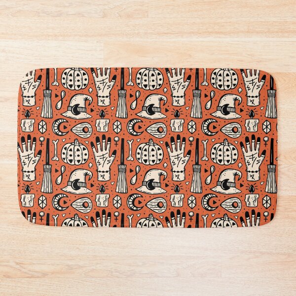 Item preview, Magic Symbols Orange and Black Halloween Pattern designed and sold by DigitalPie.