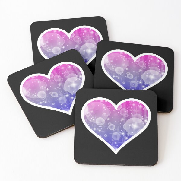 Item preview, Bisexual Pride Sparkle Heart designed and sold by Bumblefuzzies.