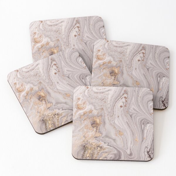Item preview, gold and beige marble swirl designed and sold by thewayitshine.