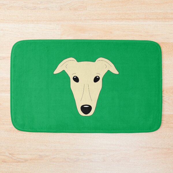 Item preview, Fawn greyhound green background designed and sold by houndpixnz.