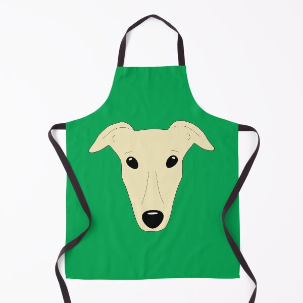 Item preview, Fawn greyhound green background designed and sold by houndpixnz.