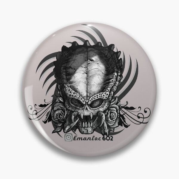 Item preview, Predator Skull Black n White $$ designed and sold by emanloc.