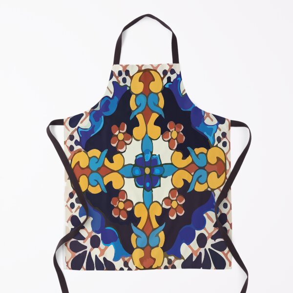 Item preview, Rustic authentic mexican talavera tile design glazed ceramic abstract pattern designed and sold by T-Mex.