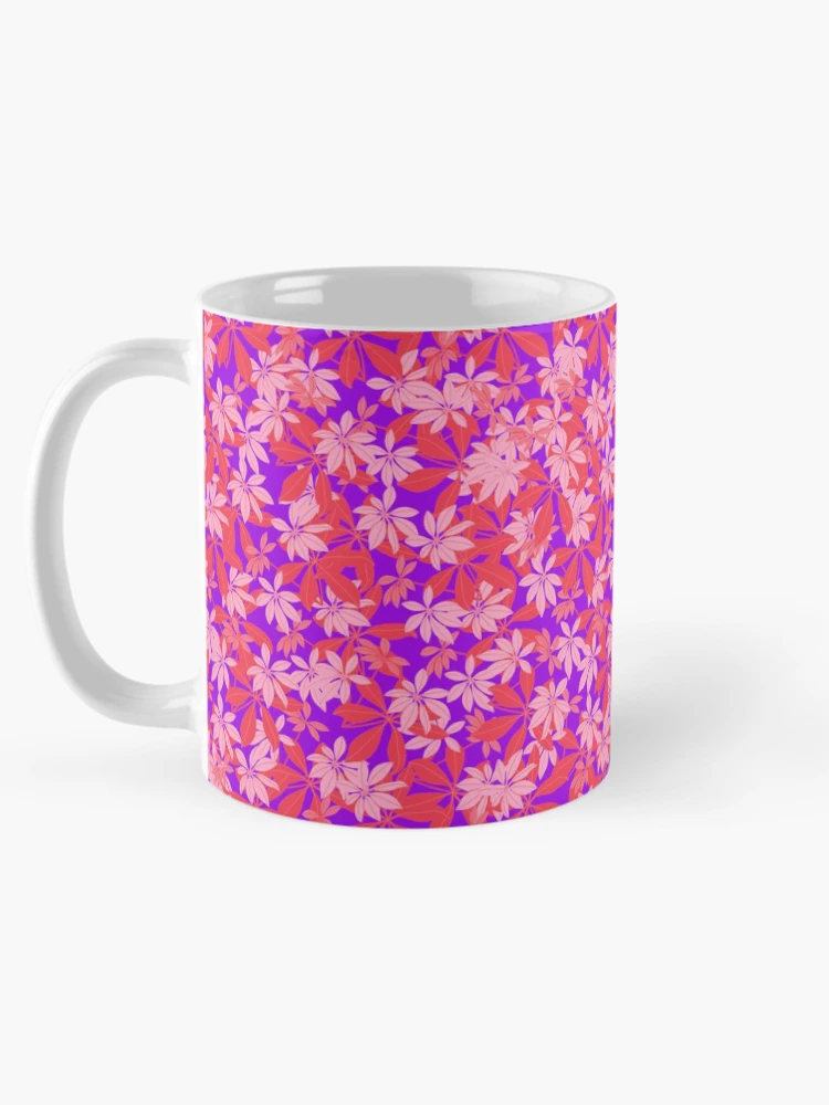 Thumbnail 5 of 6, Coffee Mug, Pink Flowers Pattern designed and sold by DesignCodeStore.