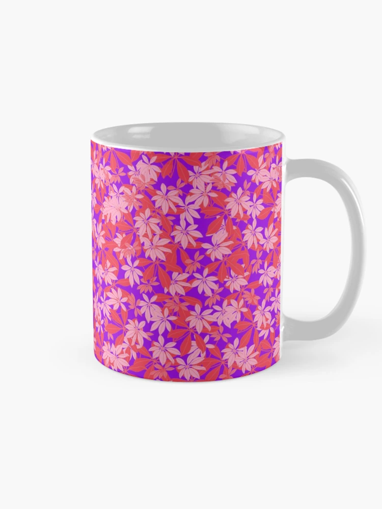 Thumbnail 3 of 6, Coffee Mug, Pink Flowers Pattern designed and sold by DesignCodeStore.