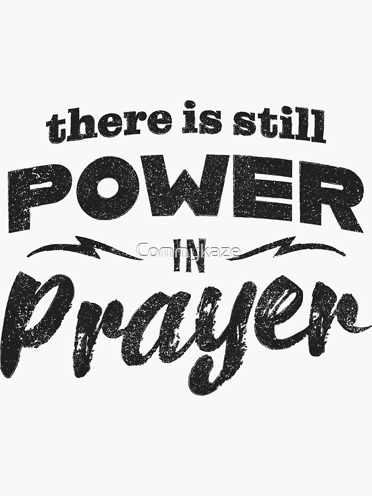 Plug into the power of Prayer' Sticker