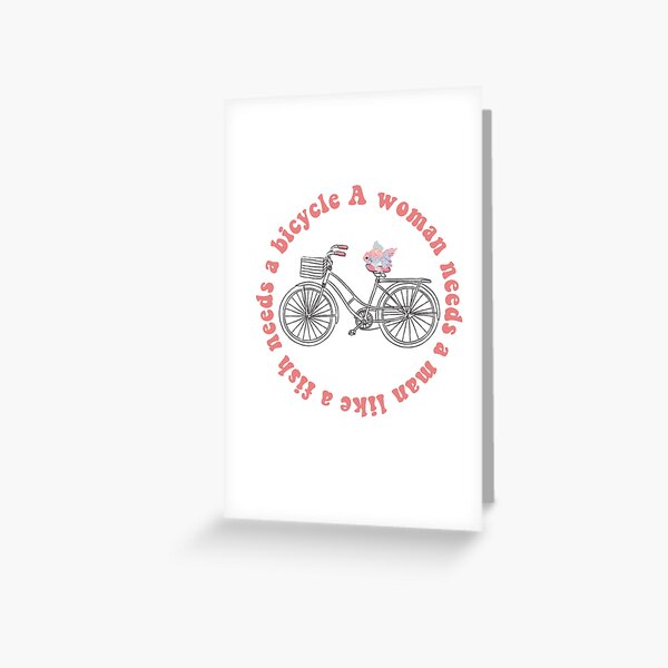 Cartes De Vœux Sur Le Theme Bicyclette Redbubble