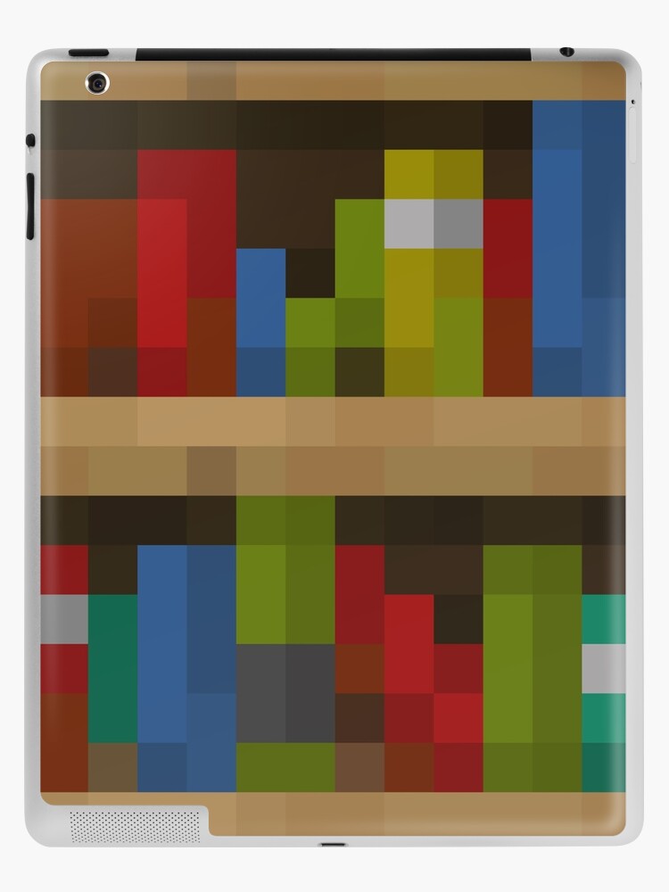 Minecraft Bookshelf Ipad Case Skin By Mcblockpillow Redbubble