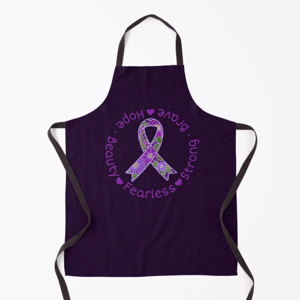 Item preview, Purple Awareness Ribbon with Floral Decor and Encouraging Words designed and sold by Alondra.